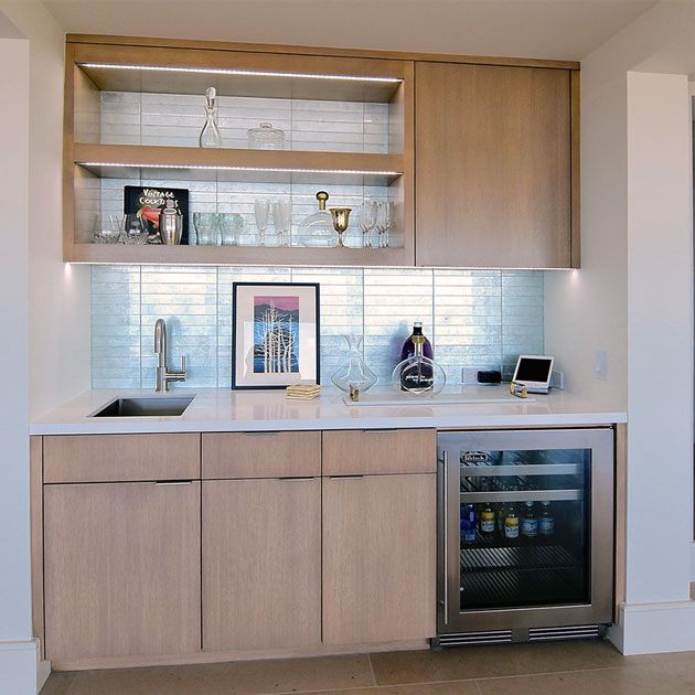 Bars, Wine Rooms, Entertainment Units, Fireplace Units - Orange County, CA - Thoemmes Cabinets